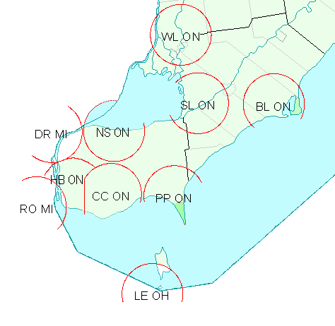 Essex County CBC circles